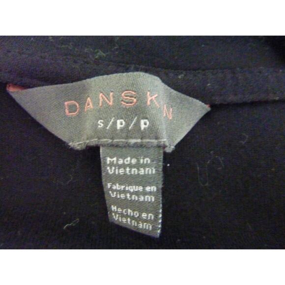 Danskin S Black Boxy Crop Polo Long Sleeve Shirt - Picture 5 of 6